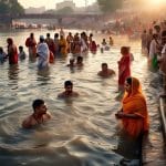 Sacred Bath at Triveni Sangam