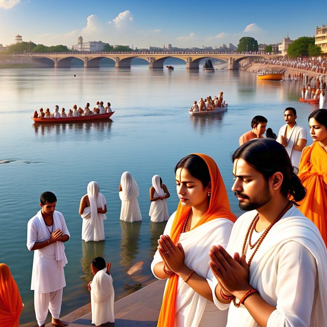 Sacred Bath at Triveni Sangam: 4 Rituals & Significance Explained 2 Sacred Bath at Triveni Sangam