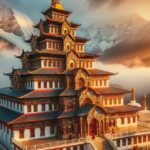 A cinematic wide-angle travel photograph representing the topic “Bodhgaya Photography: Stunning Temp | TripCosmos.co